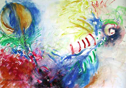 Brahms' Violin Concerto painted by Linda Naiman